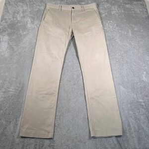 Outerknown S.E.A. Legs Chino Pants Mens 32 (Fits‎ 34x30) Beige Straight Leg